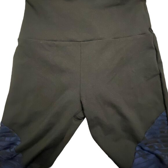 Lanston Sports Women yoga leggings sports fitness pants Black/Blue Pattern XS - Picture 4 of 7